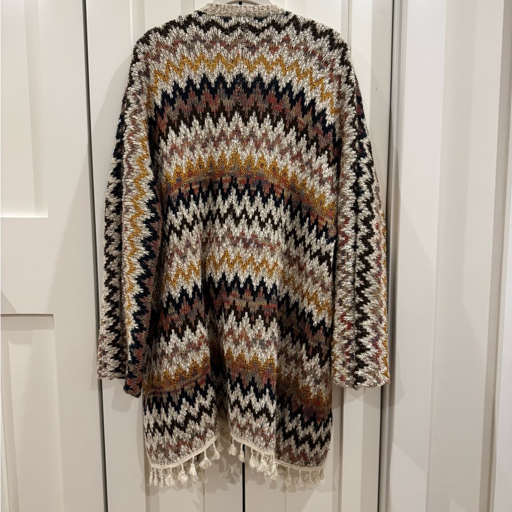Multicolor Zigzag Patterned Cardigan - image 4